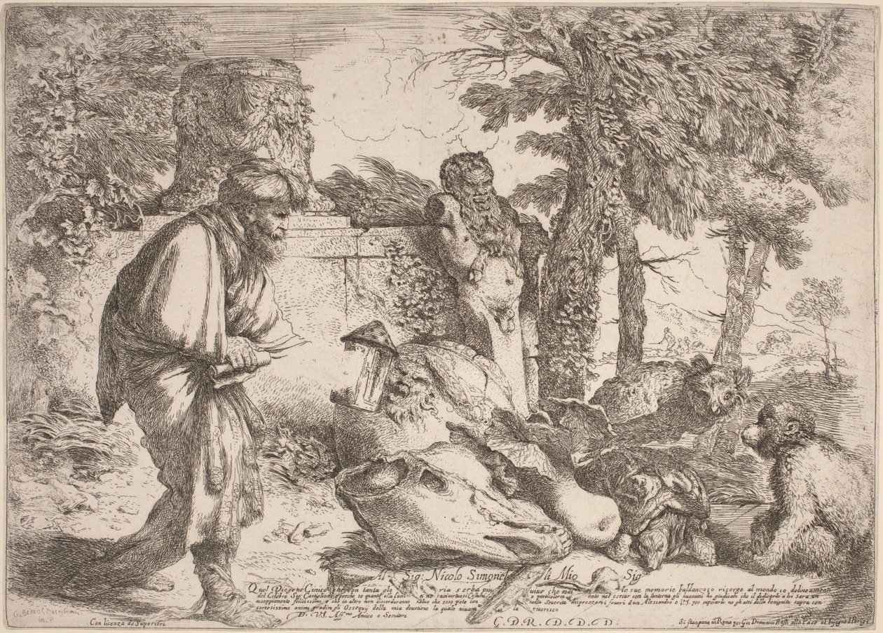 Diogenes Searching for an Honest Man by Giovanni Benedetto Castiglione