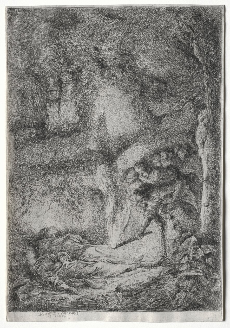The Invention of the Bodies of St. Peter and St. Paul, c. 1650 by Giovanni Benedetto Castiglione