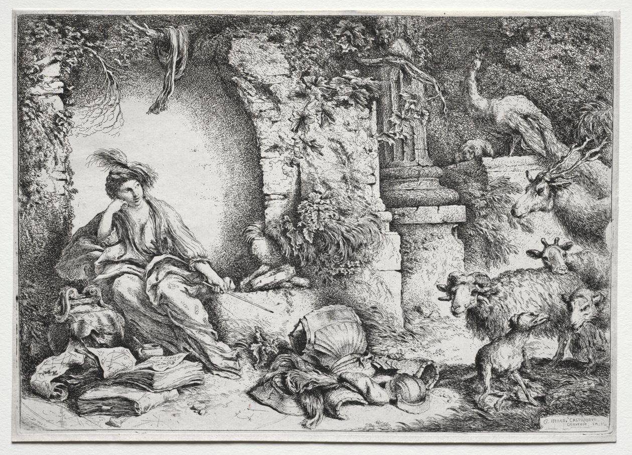 Melancholy by Giovanni Benedetto Castiglione