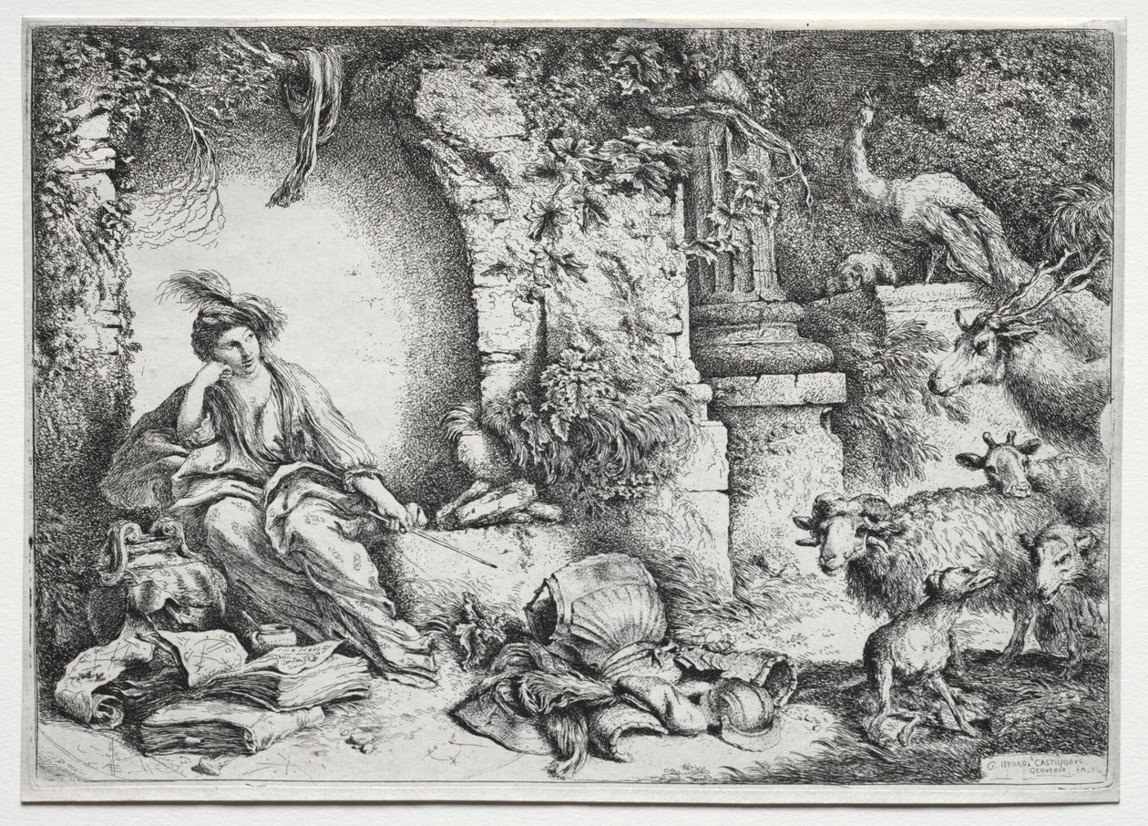 Melancholy, c. 1660-1665 by Giovanni Benedetto Castiglione