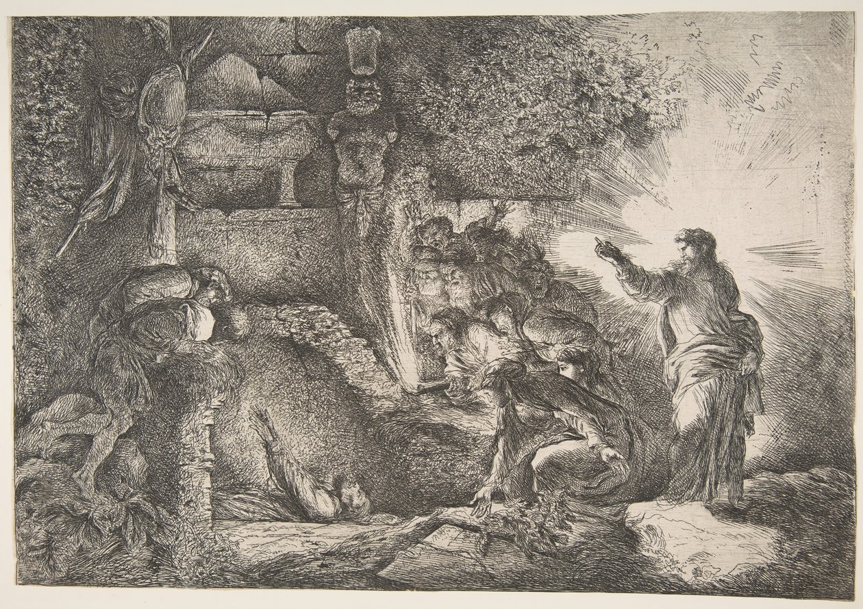 Raising of Lazarus by Giovanni Benedetto Castiglione