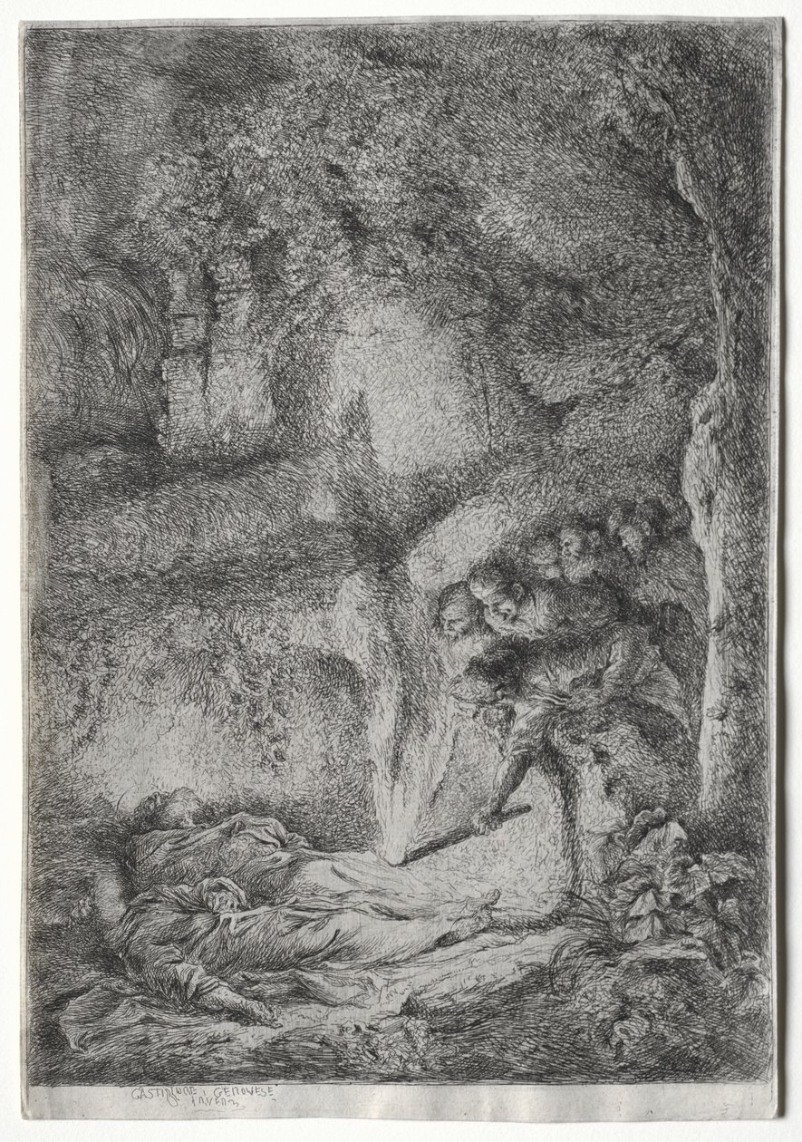 The Discovery of the Bodies of Saints Peter and Paul by Giovanni Benedetto Castiglione