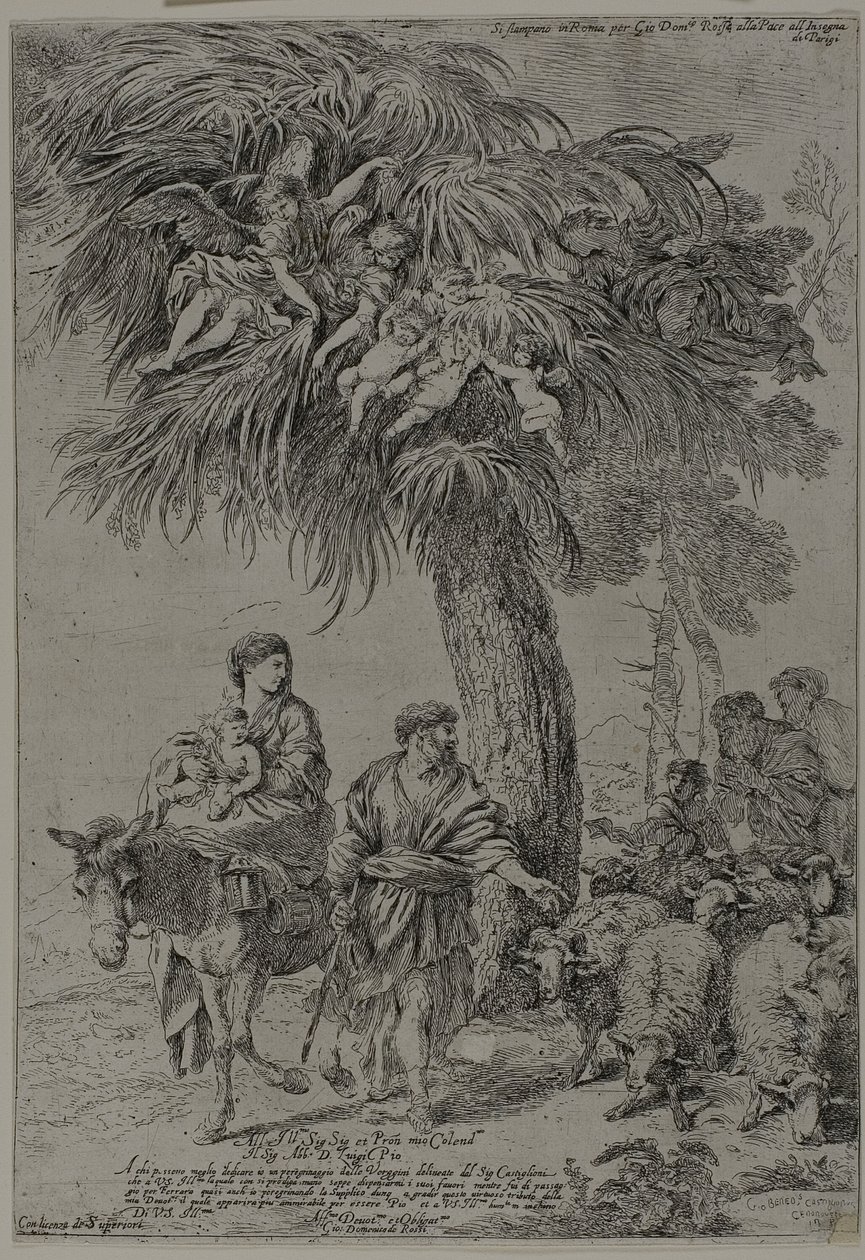 The Flight into Egypt by Giovanni Benedetto Castiglione
