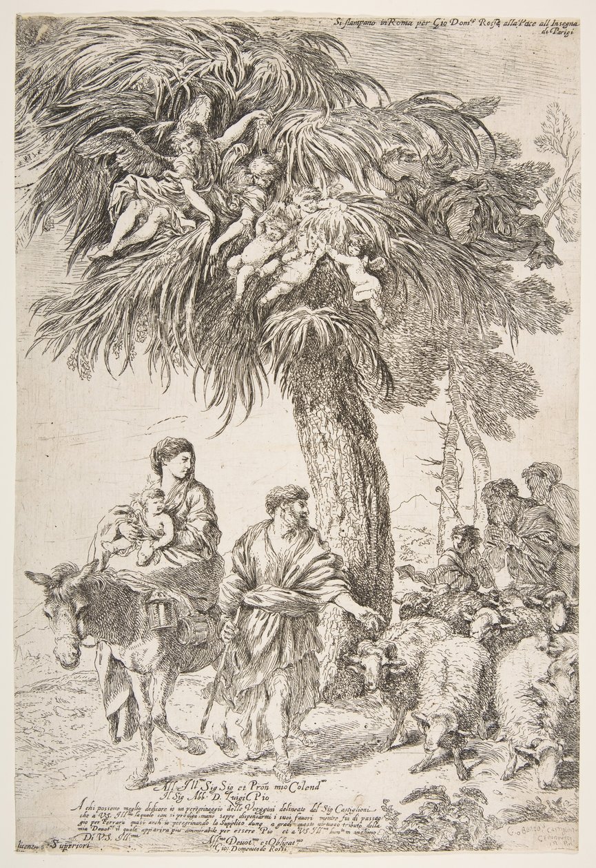 The Holy Family on Their Flight into Egypt, ca. 1647 by Giovanni Benedetto Castiglione