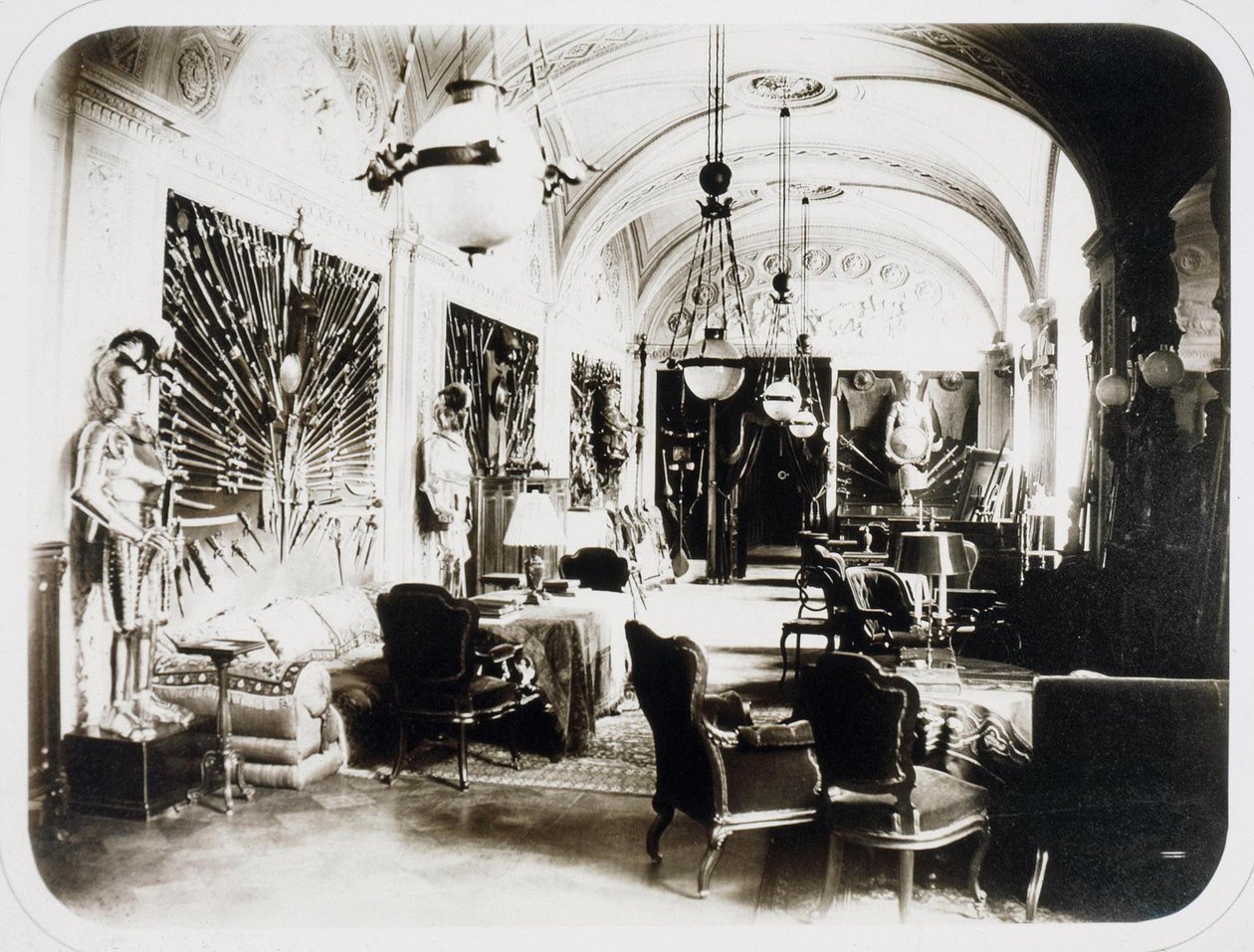 The House of Ivan Paskevich at the English Embankment in Petersburg. The Armory Room by Giovanni Bianchi
