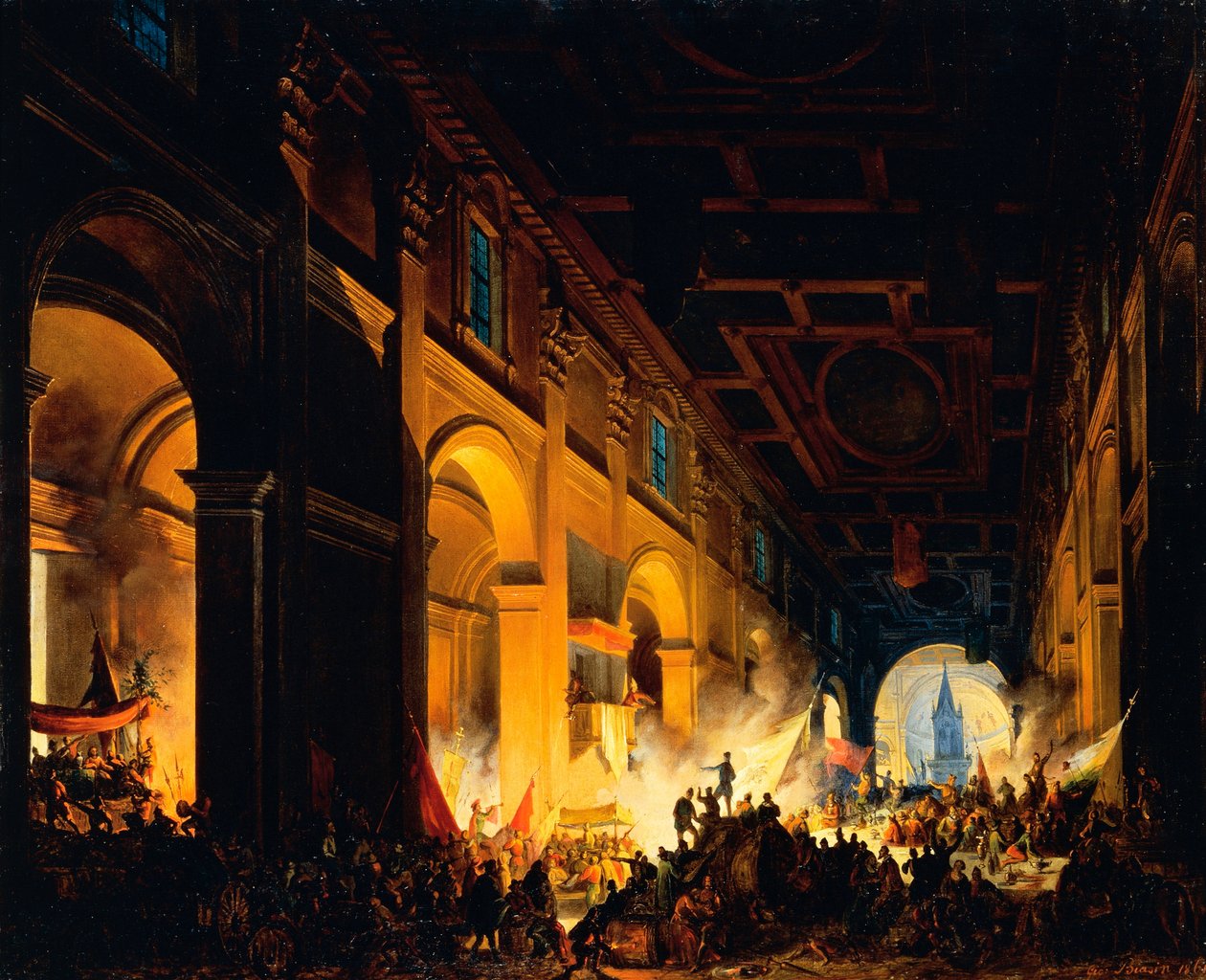 The sack of Rome by Giovanni Biasin: Buy fine art prints