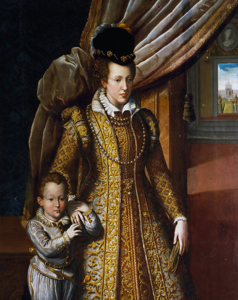 Portrait of Joanna of Austria, Grand Duchess of Tuscany, by Giovanni Bizzelli by Giovanni Bizzelli