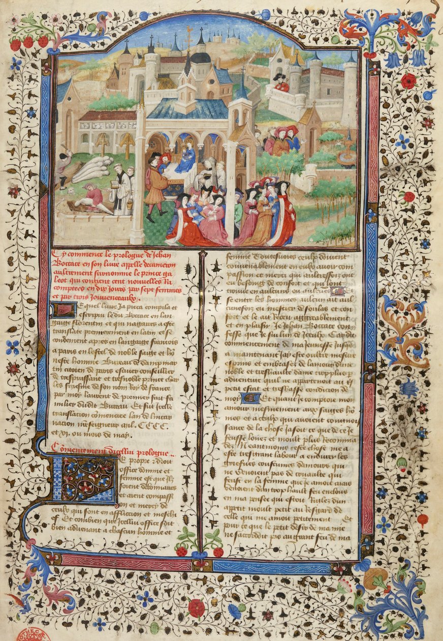 Decameron, Departure of the Storytellers from Florence by Giovanni Boccaccio