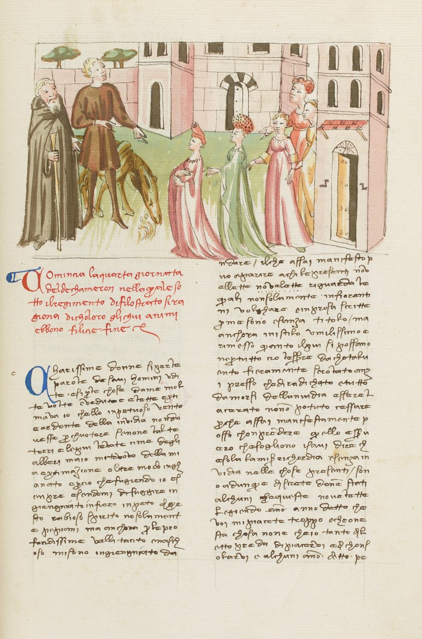 Decameron, Filippo Balducci and his son in Florence, Fourth day by Giovanni Boccaccio