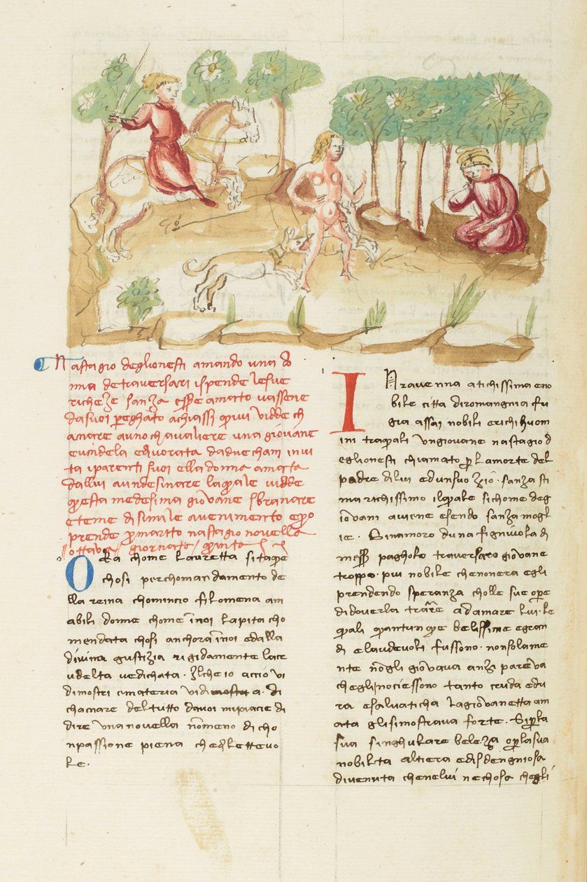 Decameron, The Infernal Hunt - Vision of Nastagio degli Onesti, Fifth day, story 8 by Giovanni Boccaccio