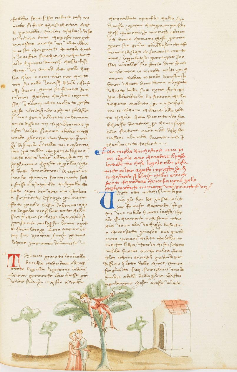 Decameron, The Pear Picking; Nicostrate Deceived by His Wife, Seventh Day, Tale 9. by Giovanni Boccaccio