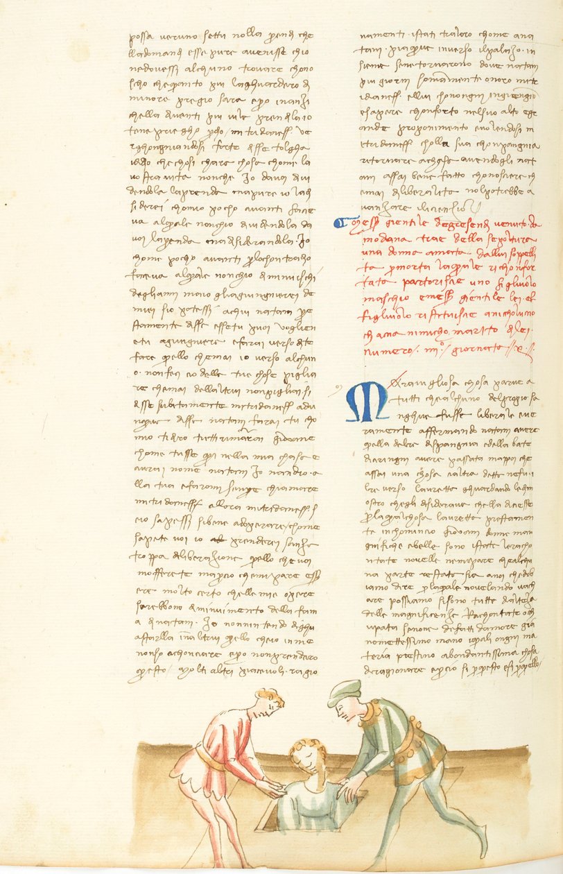 Decameron, The Living Dead - Gentil Carisendi Exhuming Catalina, Tenth Day, Tale 4. by Giovanni Boccaccio
