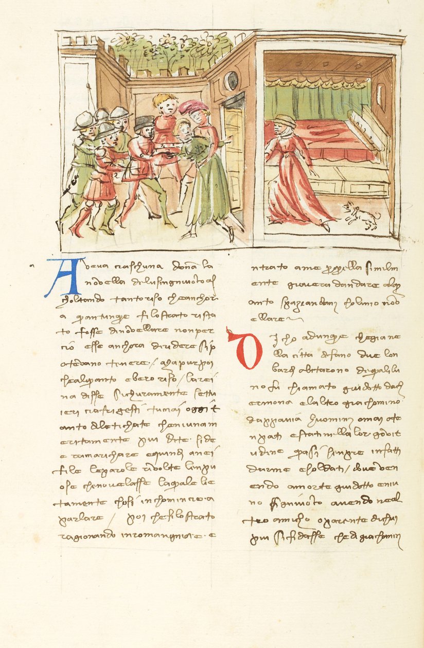 Decameron, The Pupil - Abduction of Agnesa, Fifth day, story 5 by Giovanni Boccaccio