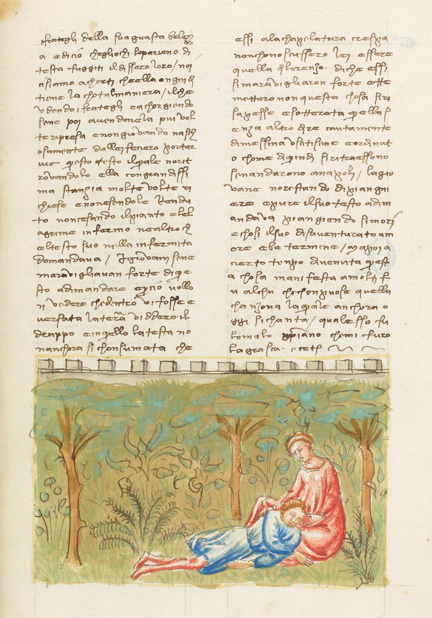 Decameron, Fourth day, story 6; Premonition: Death of Gabriotto by Giovanni Boccaccio