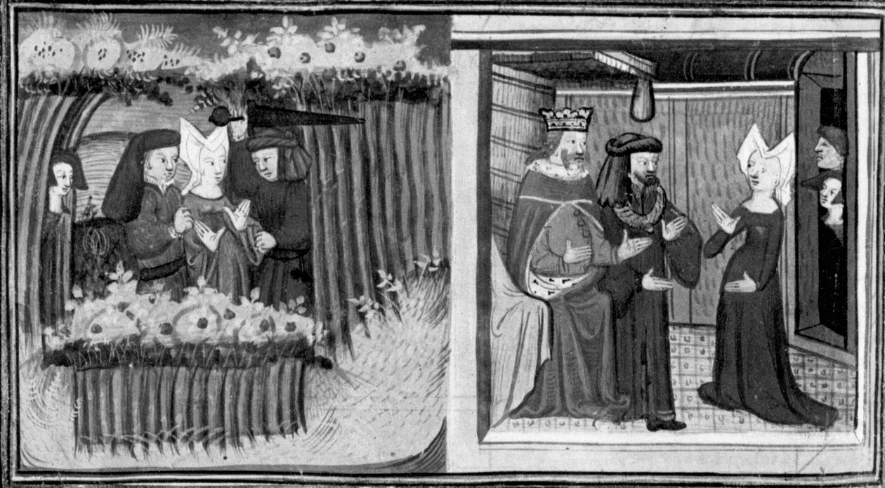 Decameron, A Woman is Assaulted in Cyprus; The Woman Obtains an Audience with the King. First Day, Story 9 by Giovanni Boccaccio