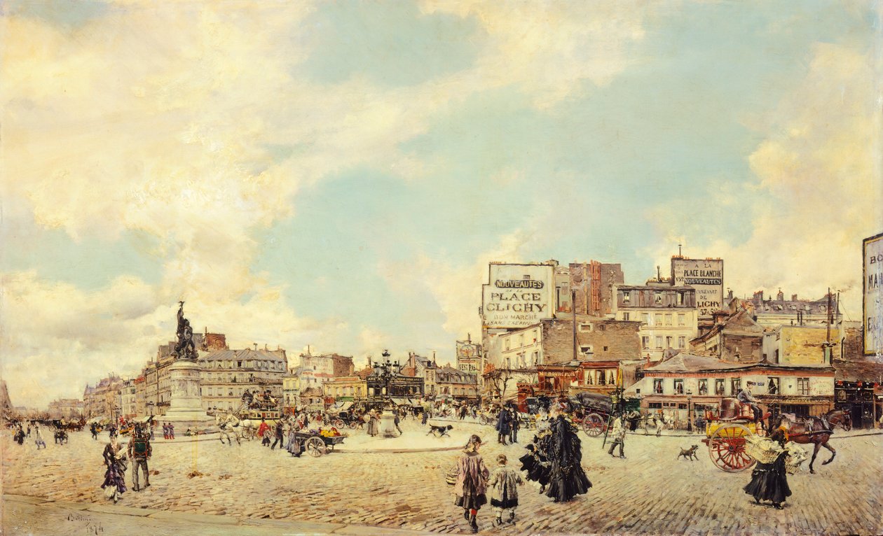 Clichy Square, Paris by Giovanni Boldini