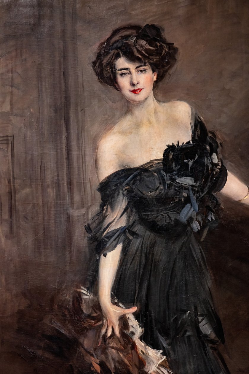 Mademoiselle de Nemidofft (detail) by Giovanni Boldini