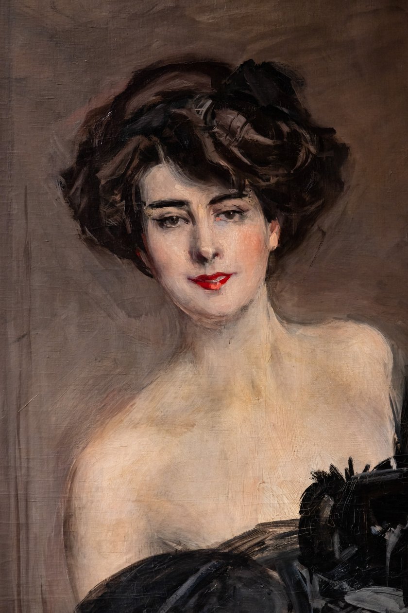Mademoiselle de Nemidofft (detail) by Giovanni Boldini
