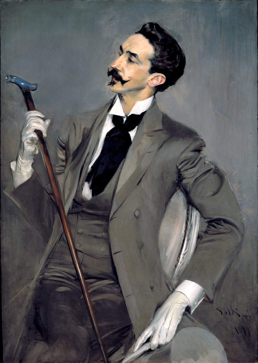 Portrait of Count Robert de Montesquiou by Giovanni Boldini