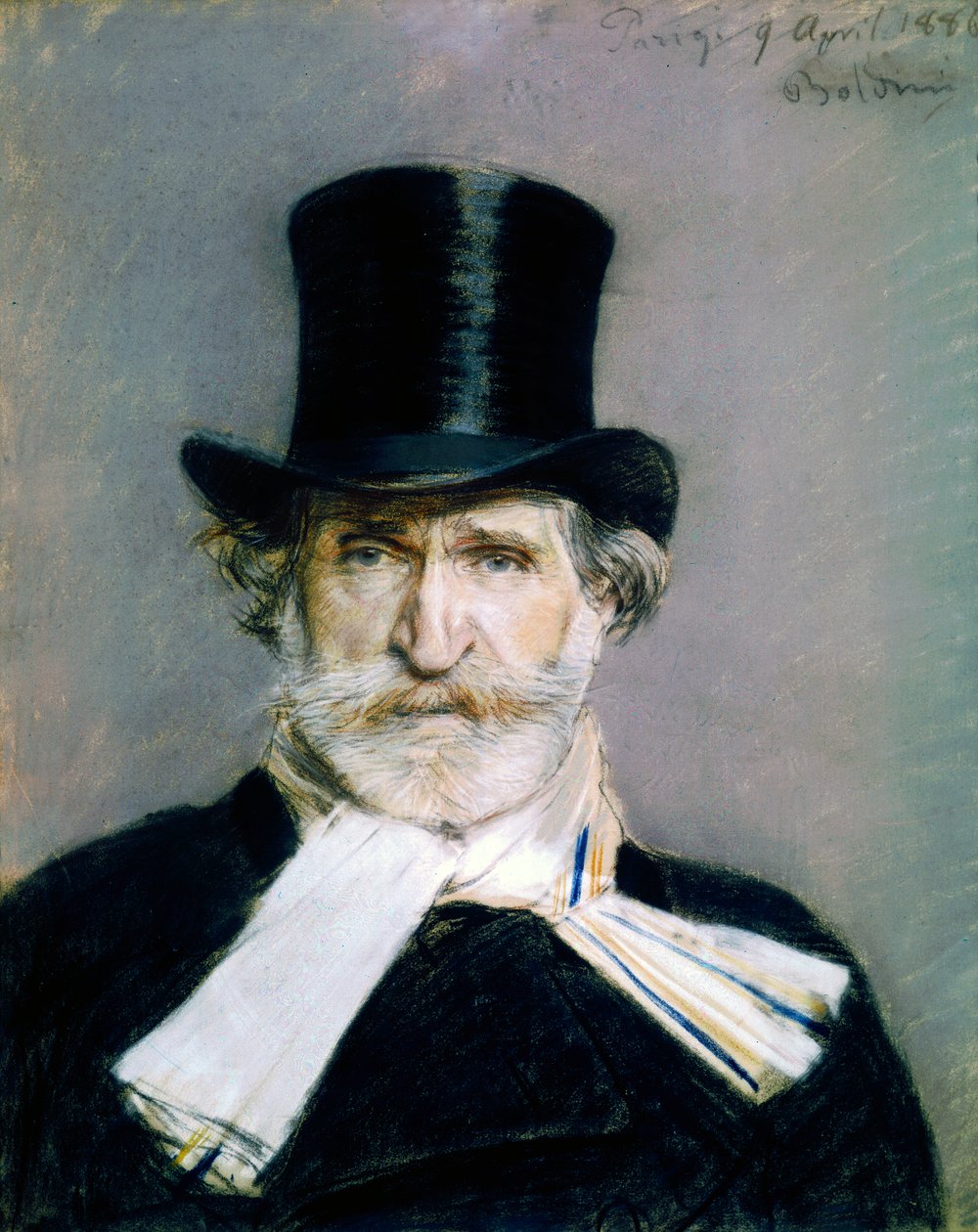 Portrait of Giuseppe Fortunino Francesco Verdi by Giovanni Boldini