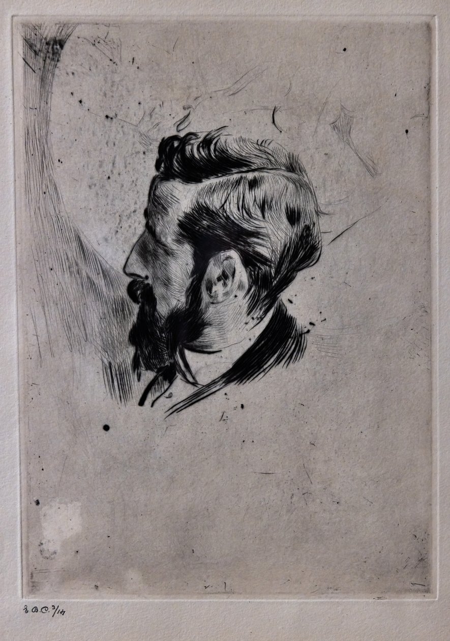 Portrait of Paul Helleu by Giovanni Boldini