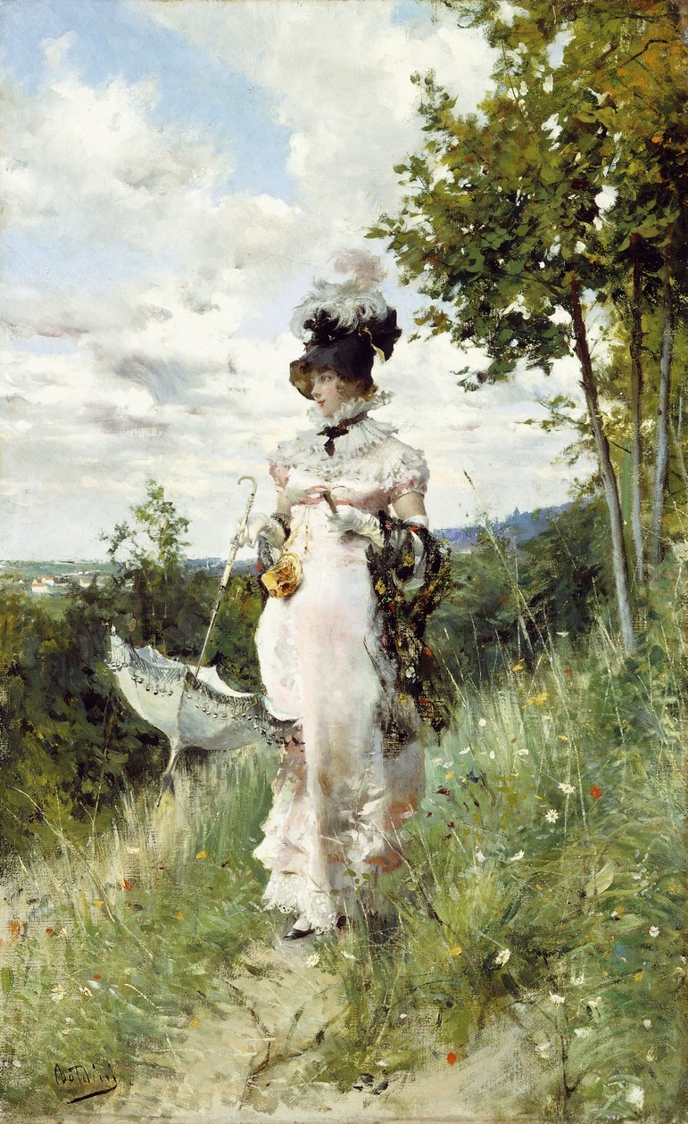 The Summer Stroll by Giovanni Boldini