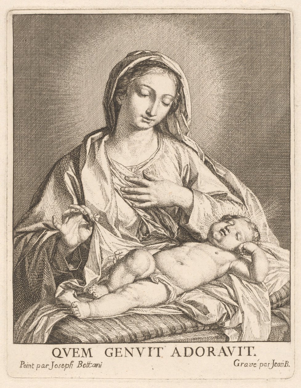 The Virgin and Sleeping Child by Giovanni Bottani, after Giuseppe Bottani