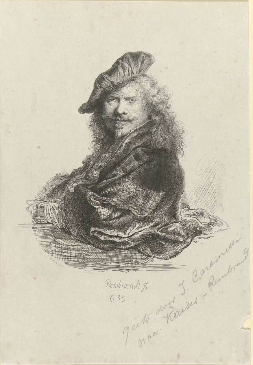 Portrait of Rembrandt Harmensz. van Rijn by Giovanni Caramelli