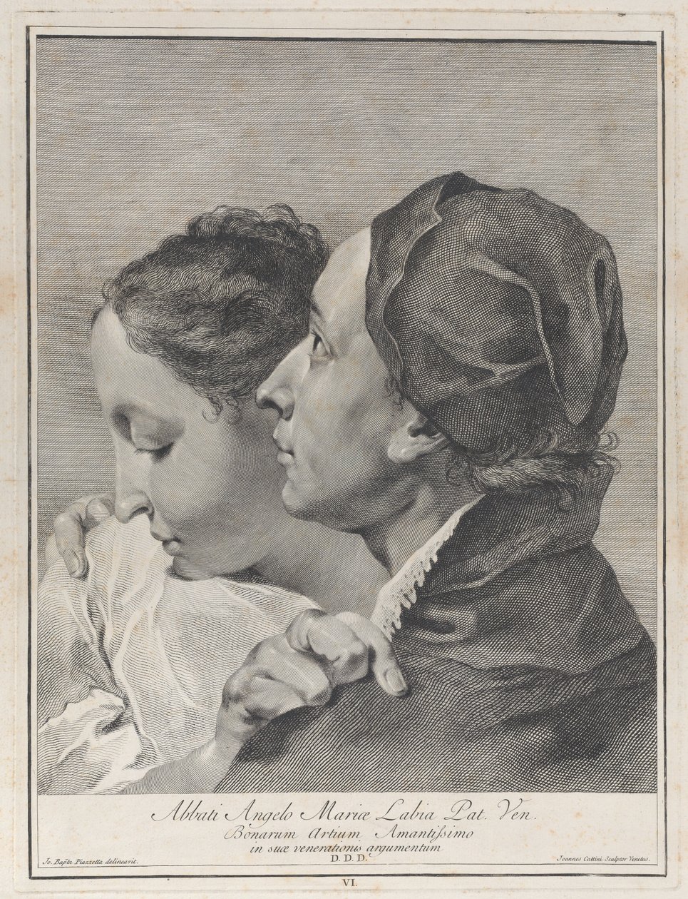 A Young Man Embracing a Girl by Giovanni Cattini