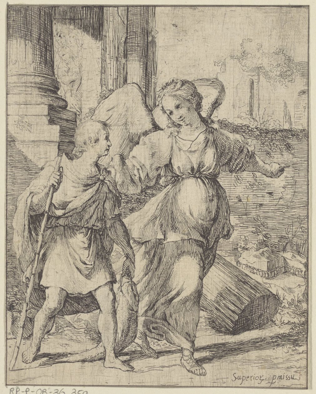 Tobias and the angel by Giovanni Citosibio Guidi