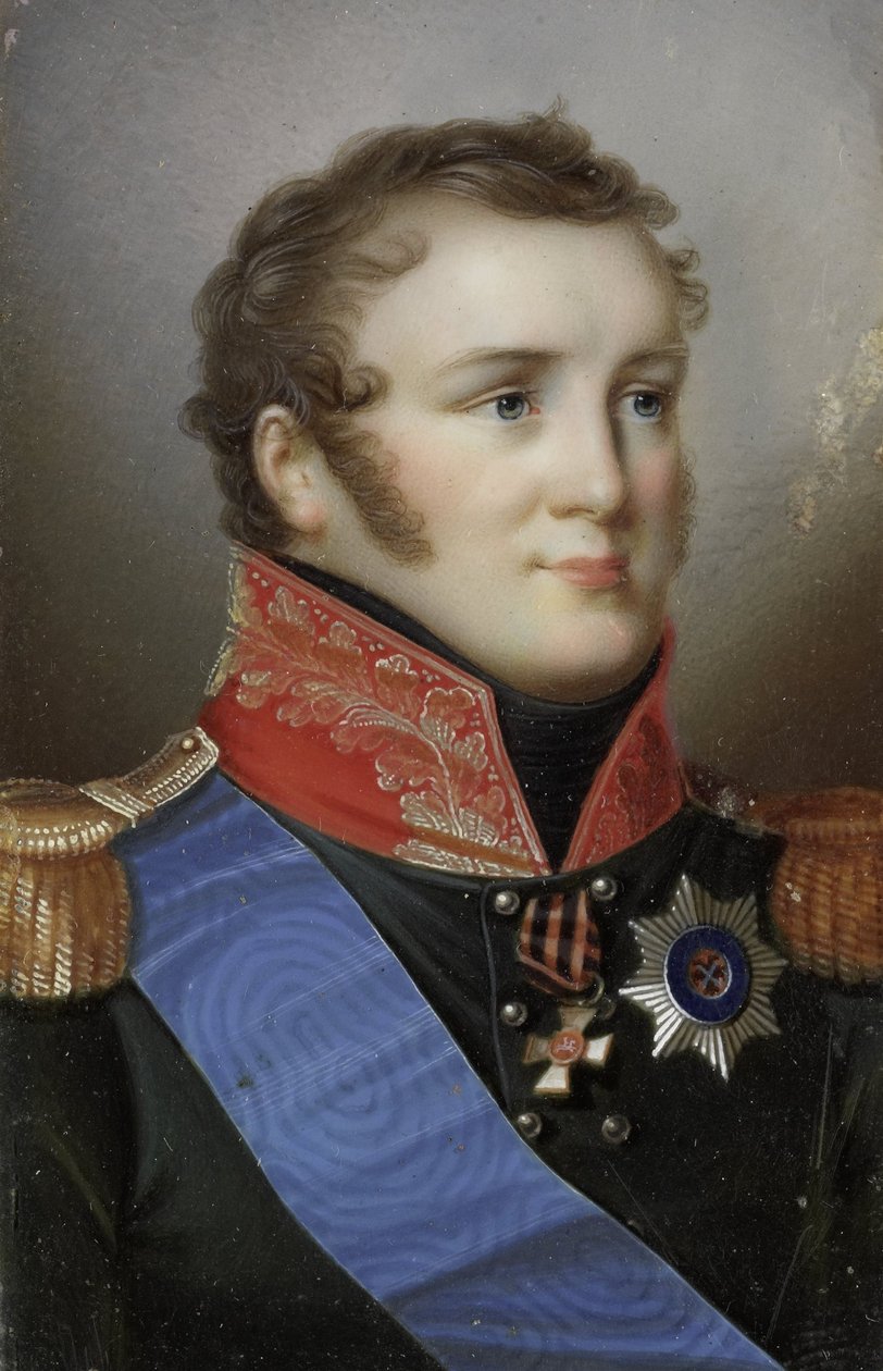 Portrait of Alexander I (1777-1825), Emperor of Russia by Giovanni Domenico Bossi