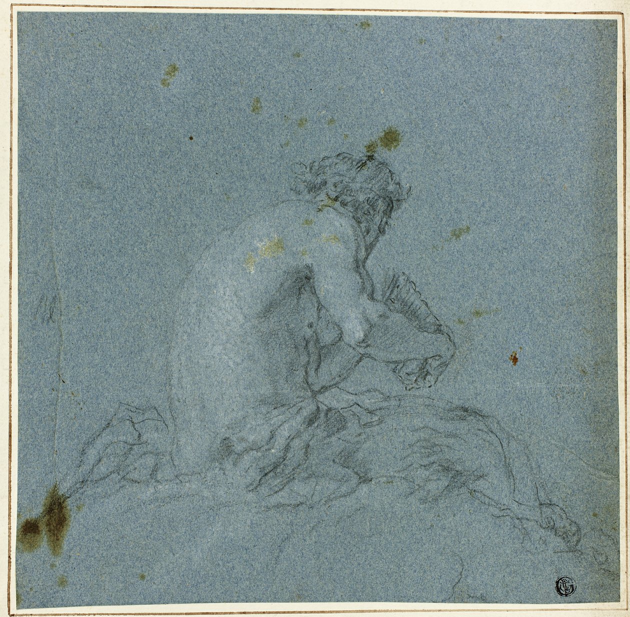 A Satyr Playing His Pipes by Giovanni Domenico Tiepolo