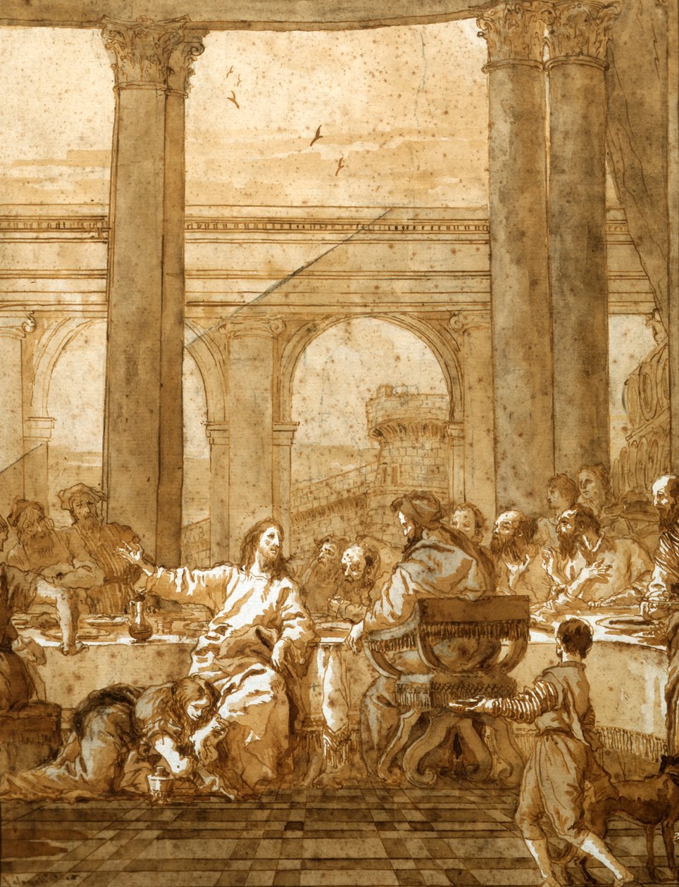 Feast in the House of Simon by Giovanni Domenico Tiepolo