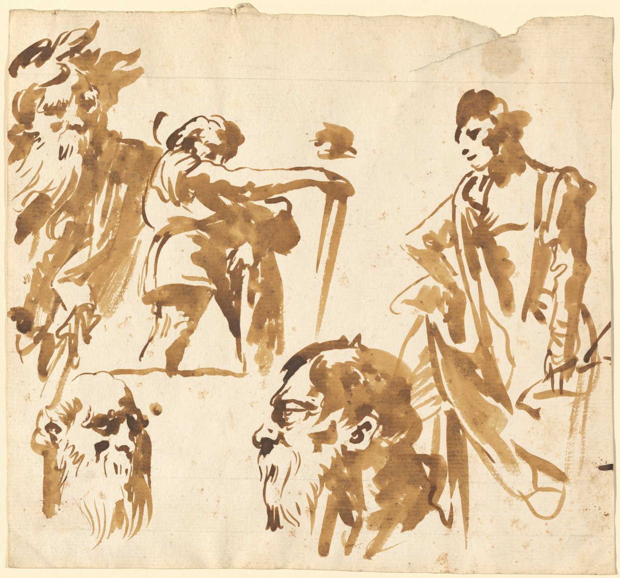 Figures and Faces by Giovanni Domenico Tiepolo