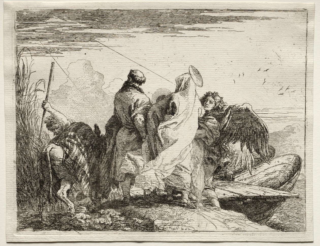 Flight into Egypt: The Holy Family Leaving the Shore by Giovanni Domenico Tiepolo