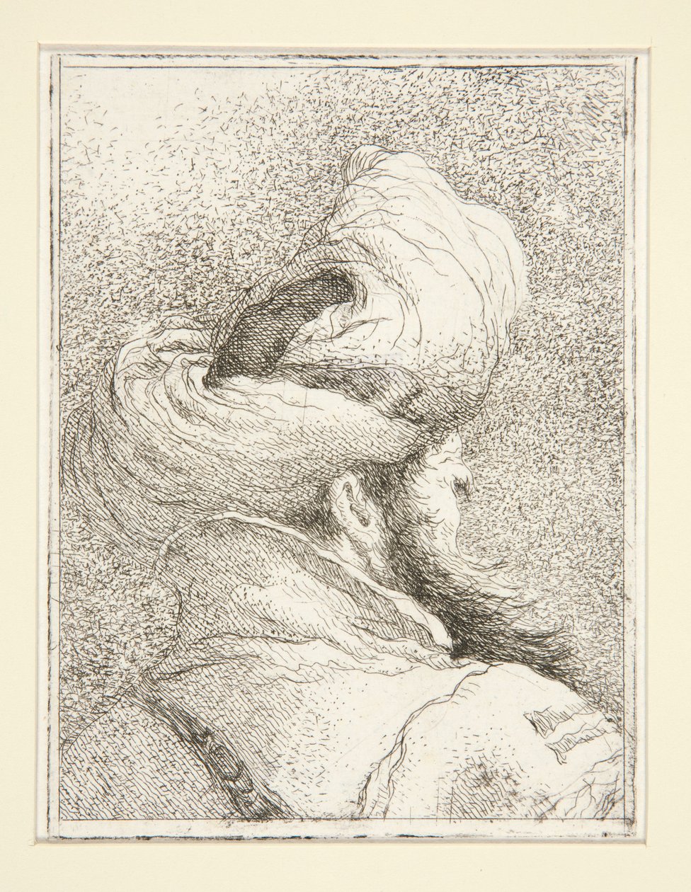 Head of a Turk, from the series Raccolta di Teste, Libro Secondo (Collection of Heads, Book Two) by Giovanni Domenico Tiepolo