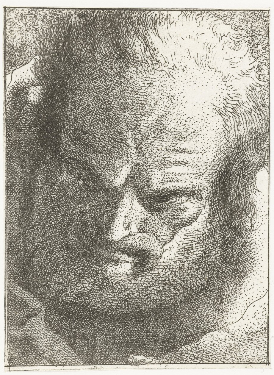 Man Looking Down by Giovanni Domenico Tiepolo