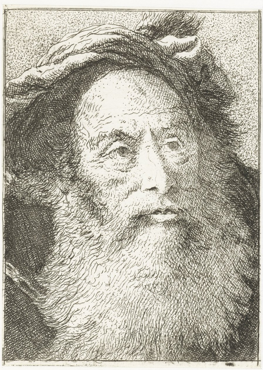 Man with Beard by Giovanni Domenico Tiepolo