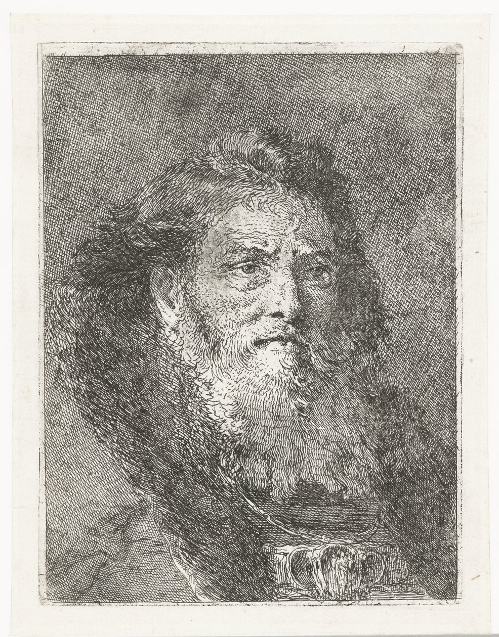 Man Without Headgear by Giovanni Domenico Tiepolo