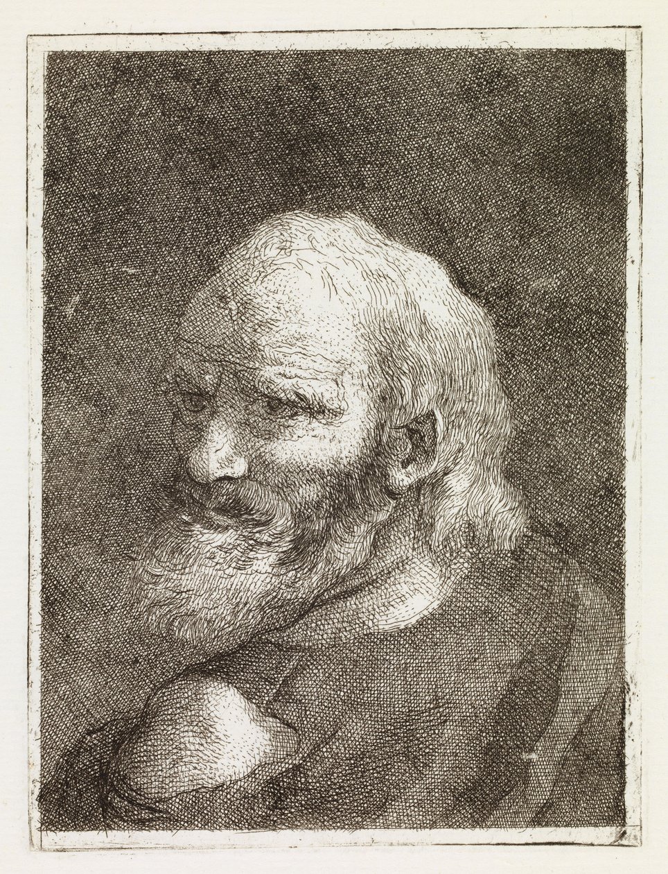Old Man Represented from the Back by Giovanni Domenico Tiepolo