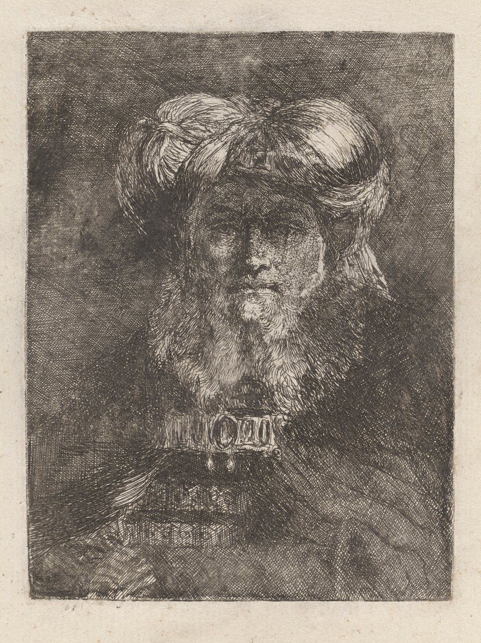 Old Man in the Manner of Rembrandt, from the Collection of Heads by Giovanni Domenico Tiepolo