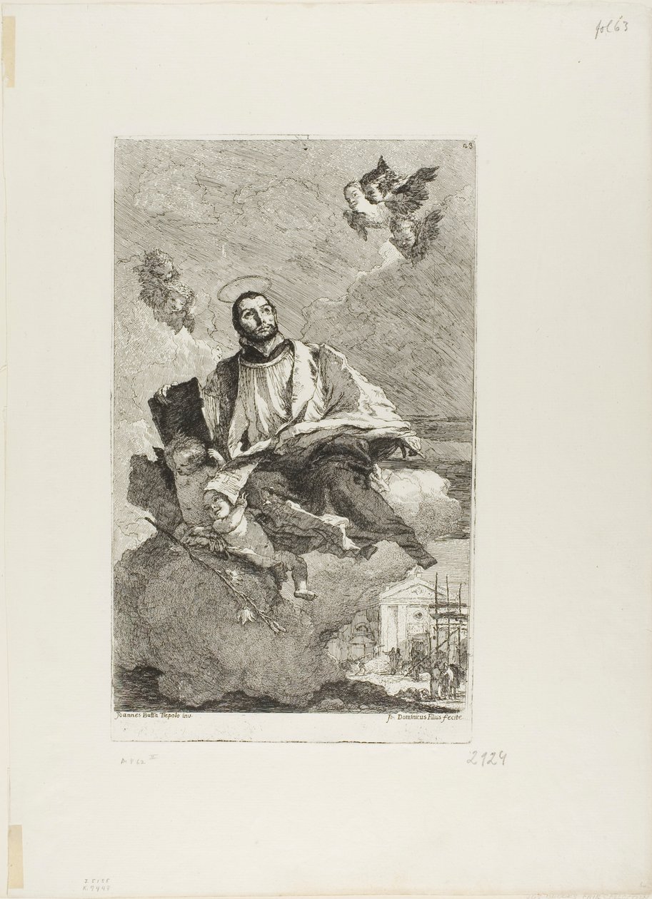 St. Gaetano of Thiene by Giovanni Domenico Tiepolo