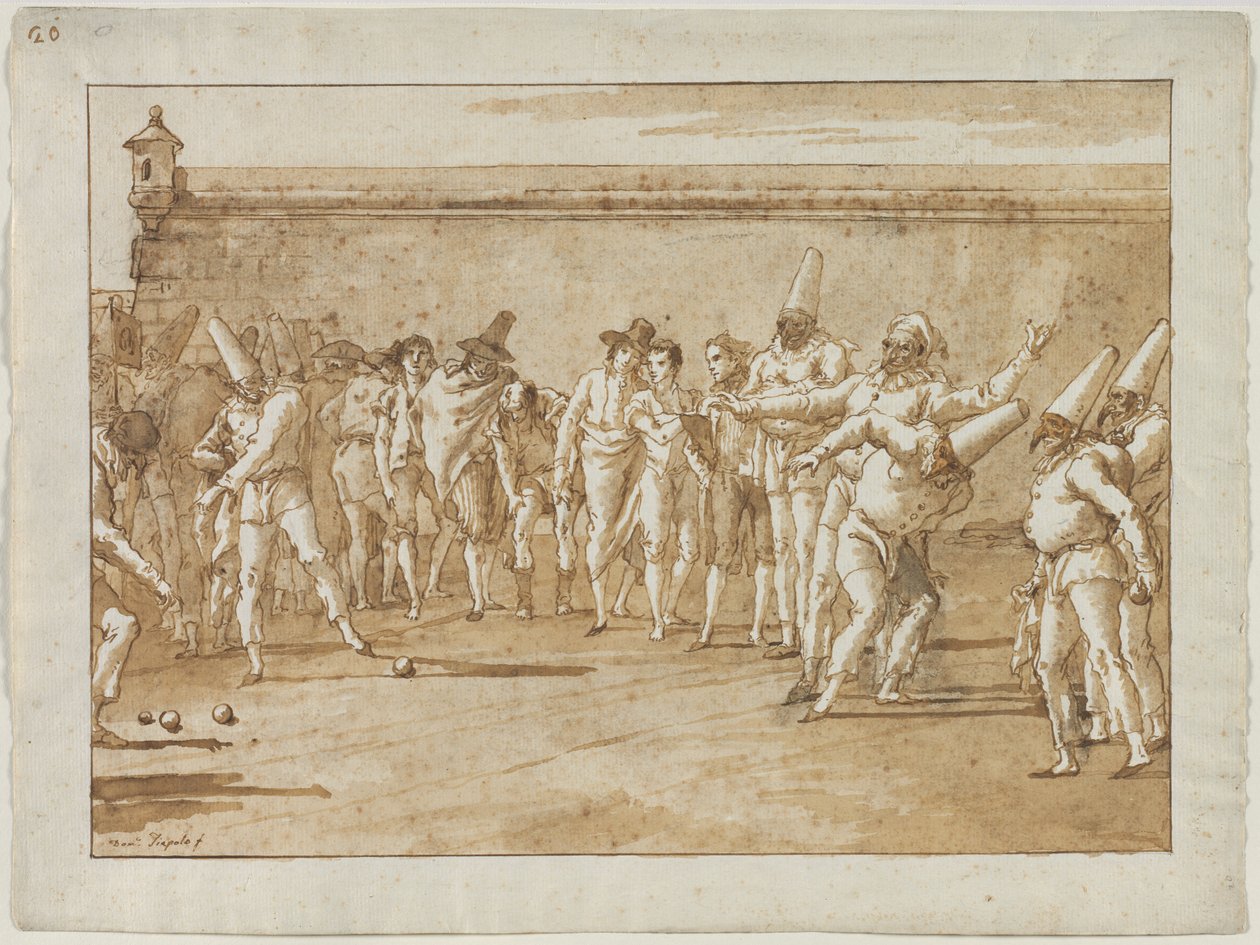 The Game of Bowls by Giovanni Domenico Tiepolo