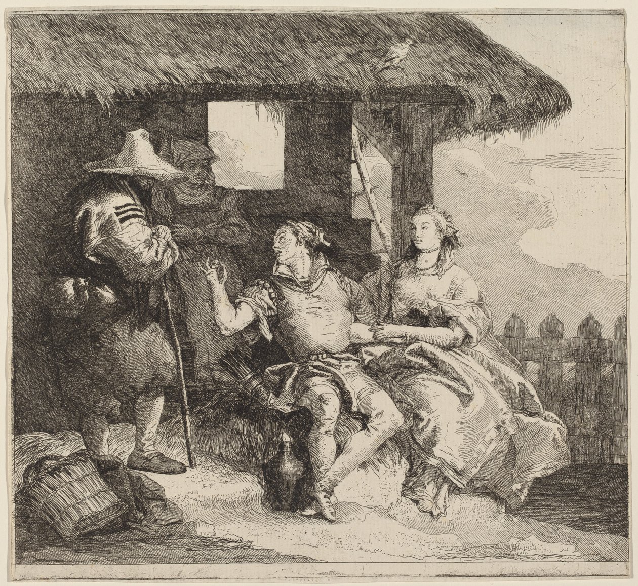 The Marriage of Angelica and Medoro by Giovanni Domenico Tiepolo