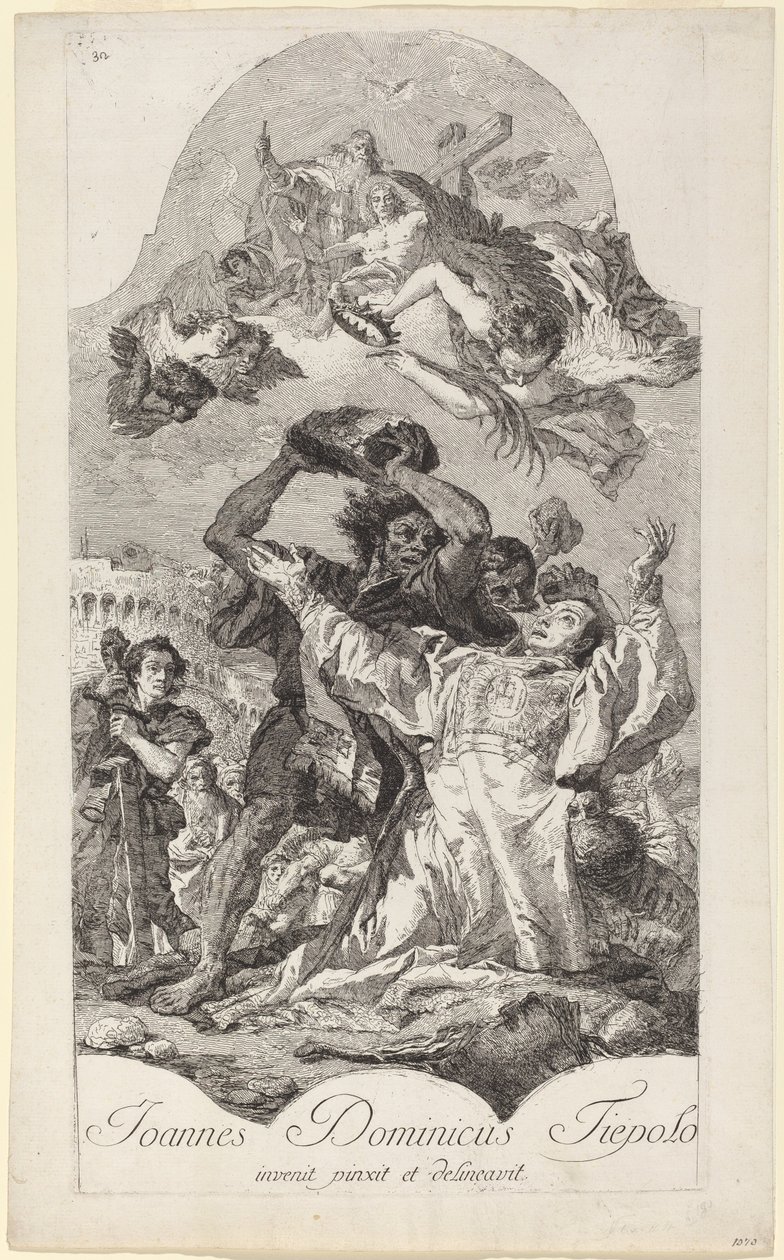 The Stoning of Saint Stephen by Giovanni Domenico Tiepolo