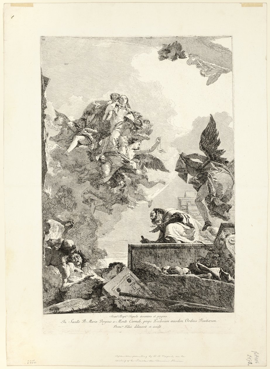 The Virgin Appearing to St. Simon Stock by Giovanni Domenico Tiepolo