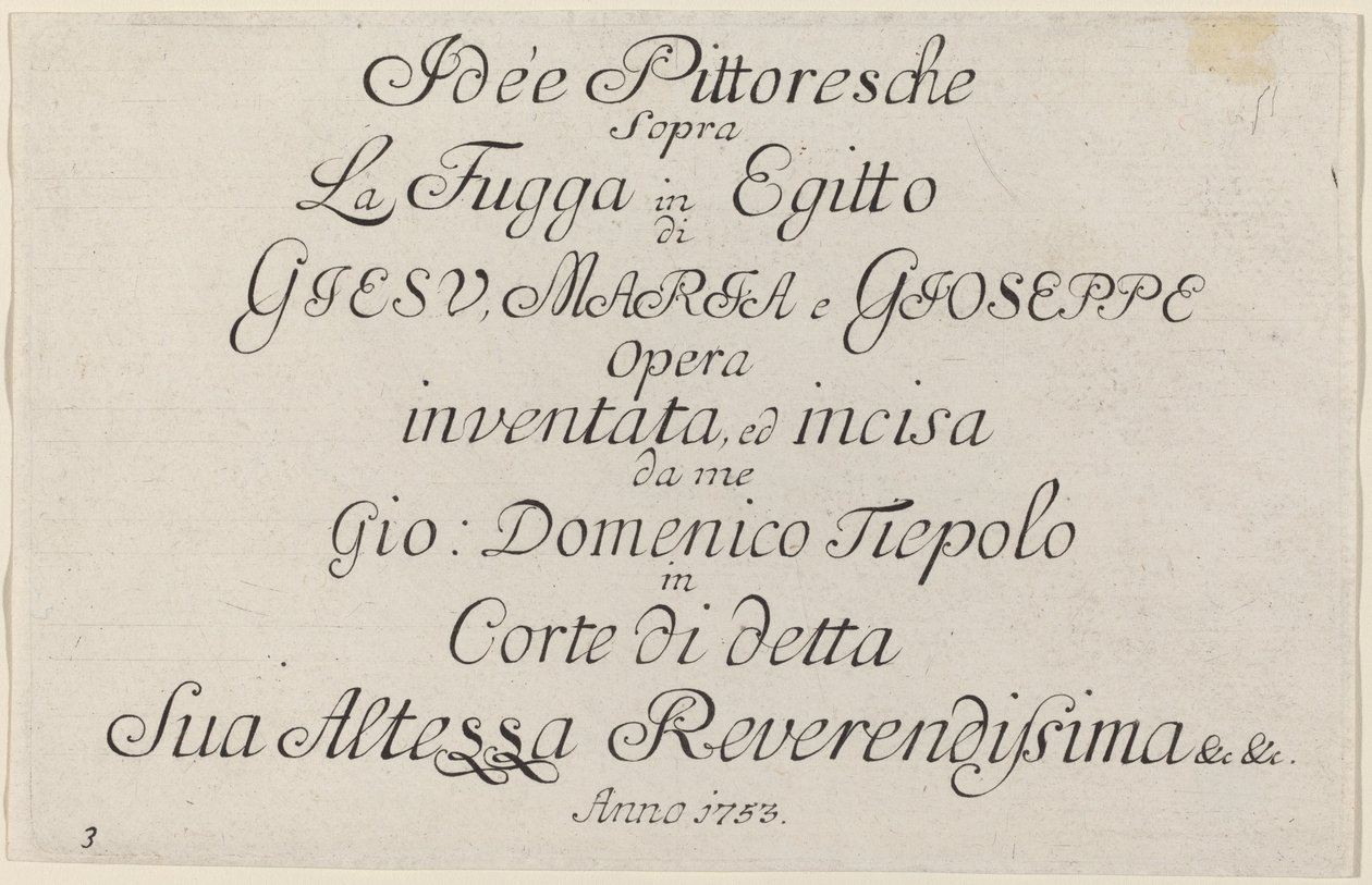 Title Page by Giovanni Domenico Tiepolo