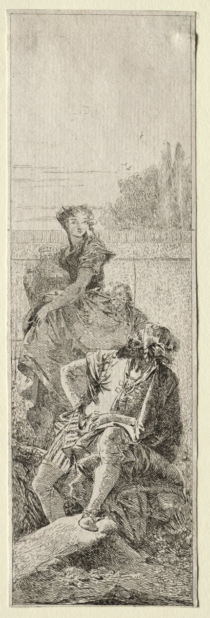 Two Peasants by Giovanni Domenico Tiepolo