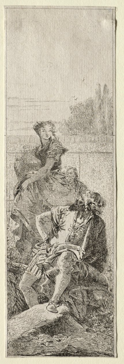 Two Peasants by Giovanni Domenico Tiepolo