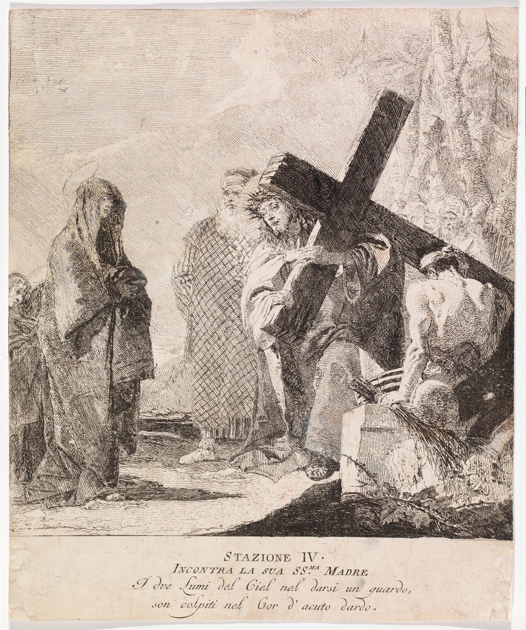 Via Crucis - Station IV. Jesus Meets His Mother by Giovanni Domenico Tiepolo